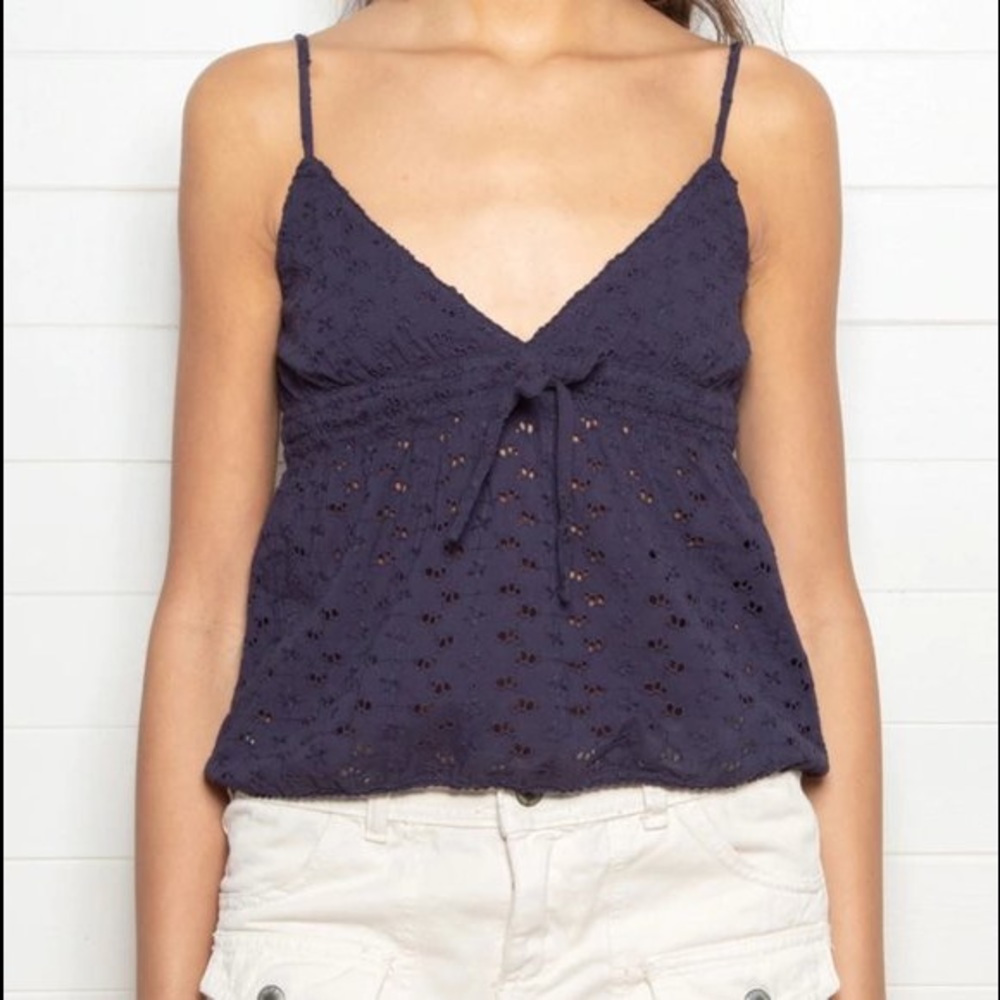 edith floral eyelet tank top - brandy melville